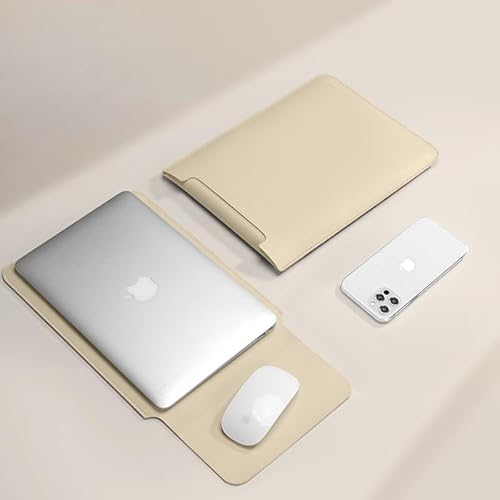 2023年の新しい非磁性ラップトップインナースリーブは、MacBook Pro 13.3の男性用と女性の15.6保護ケース、衝突防止、防水性、落下防止に適しています (14 インチ,【A】イエロー)