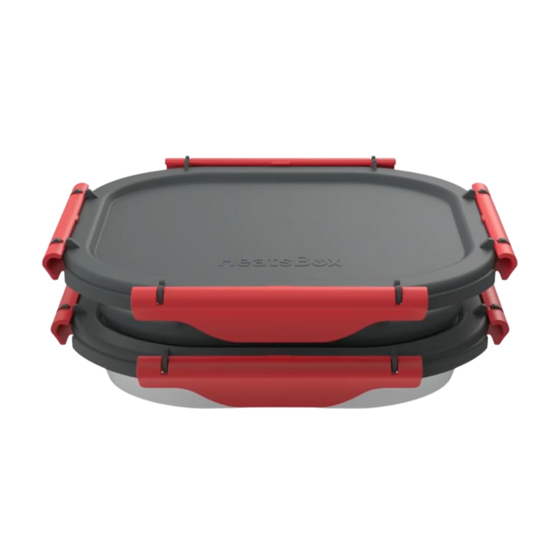 Faitron HeatsBox Go Kids Lunch Box: Edelstahlbehälter mit 540 ml Fassungsvermögen, integrierter 100-W-Akku, Steuerung über App, ideal für Schule, Reisen oder Outdoor-Aktivitäten