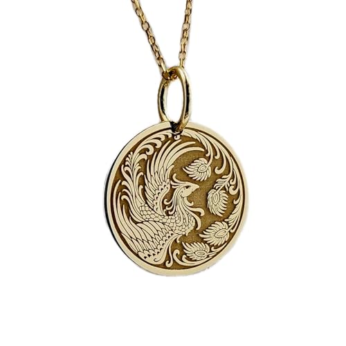 Breloque phénix avec chaîne en argent à offrir pour un moment unique