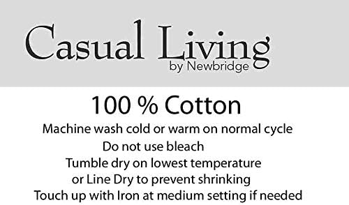 Miniatura 9 de Newbridge Buffalo Check - Mantel rústico de algodón para interiores y exteriores, estilo cabaña, con patrón de cuadros de guingán, mantel de tejido
