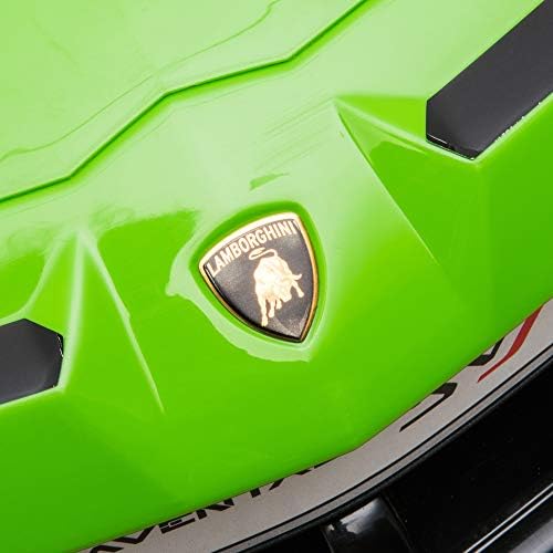 8. Bild von HOMCOM Elektroauto für Kinder 12V Lamborghini SVJ lizenziert Kinderfahrzeug Kinderauto für 3-8 Jahre mit Fernsteuerung 2 x 550 Motoren MP3/USB Licht Musik Metall Grün 123 x 66,5 x 45,5 cm