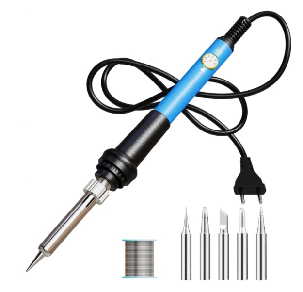 temperature controlled soldering kit with 5 additional copper tips (pack of 3)
