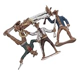 Fein gestaltete Details: Jedes Modell besticht durch sorgfältige Formgebung und farbliche Gestaltung, die typische Erscheinungsbild von Western-Cowboys lebendig und ansprechend wiedergibt