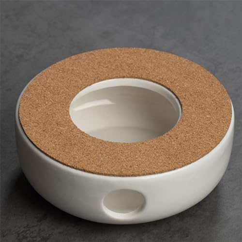 Chauffe-théière céramique portable bougeoir base thé café isolation x2 - 7