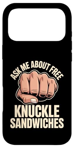Ask Me About Free Knuckle Sandwiches ����ȏ�k - �X�}�z�P�[�X iPhone 17 Pro Max �p