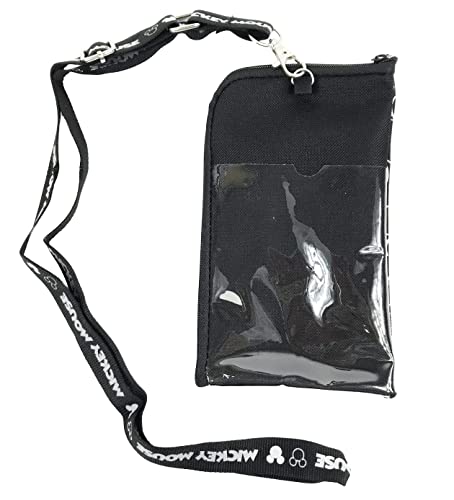 Mickey Black & Silver Lanyard with Detachable Coin Purse (Silver)2