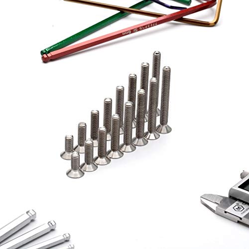 Tornillos de titanio M6 de alta tracción DIN7991 M6X45 con cabeza avellanada hexagonal