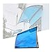 Toldo de Puerta para Lluvia, toldo Parasol, toldo de policarbonato para Puerta de Patio, Ventana, jardín, protección contra la Lluvia y la Nieve, Personalizable (A 60 cm x 60 cm)