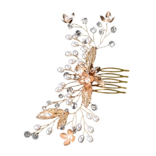 AUTSUPPL ダルヘア 水晶ヘアコーム 優雅な輝きのラ ーン装飾 結婚式用多様