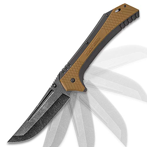 Black Ronin Maximus Assisted Opening Pocket Knife - Stonewashed Stainless