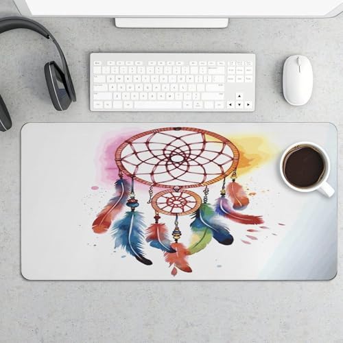 Pad para escritorio Watercolor Dream Catcher grande goma miniatura 5