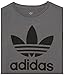 Adidas Originals Unisex-Child Trefoil T-Shirt Grey Medium