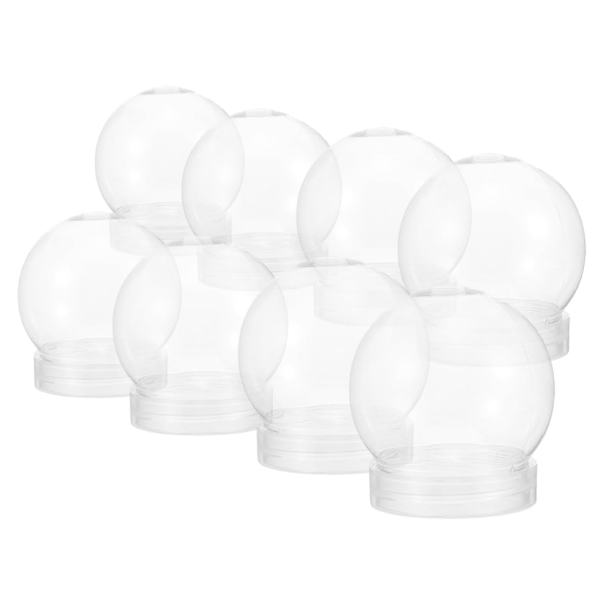 16 bicchieri in plastica a doppia parete con foro pre-forato, con bordo