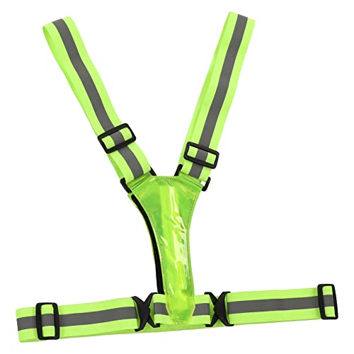 Colete reflexivo para caminhar à noite, luzes de corrida ajustáveis ​​recarregáveis ​​para corredore