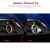 Upower 2.5 inlet Universal Diesel Exhaust Tip 4.5 Outlet 7 Long Polished Stainless Steel Exhaust Tailpipe Weld-On Double Wall Slant Cut Tail Pipe (2PCS)