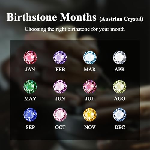 10K 14K 18K Solid Gold Mothers Ring Personalized 2-6 Birthstones Engraved Names Rings Mother Jewelry for Mom Wife Grandma Family4