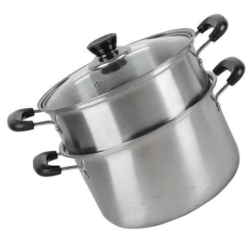 Vaporera de acero inoxidable Operitacx de construcción robusta para cocinar al vapor en casa 2