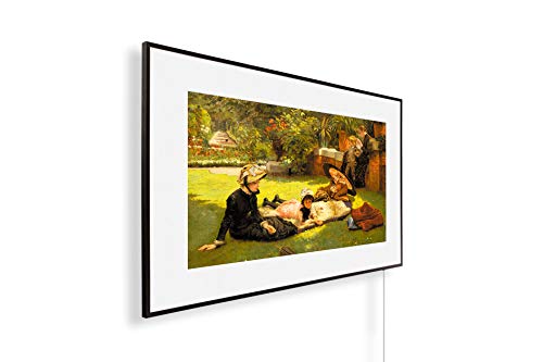 Könighaus Infrarot Bildheizung HD Qualität mit TÜV SÜD 5 Jahre Herstellergarantie schwarzer Rahmen Doppelter Überhitzungsschutz inkl. Thermostat 1000- Museumsbild: 15