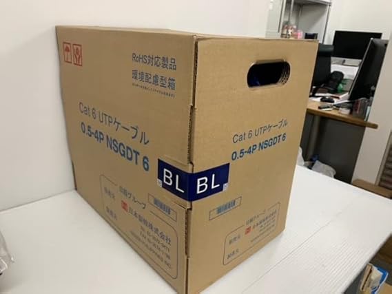 人気 日本製線 Cat6 LANケーブル(300m巻き) NSGDT6 0.5mm-4P 水