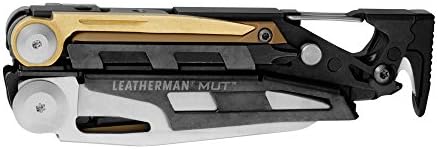 Leatherman Mut - Military Multi-Tool with Bronze Carbon Scraper, with a Total of 16 Built-in Tools, Made in USA, Stainless Steel Finish with a Brown Molle Holster