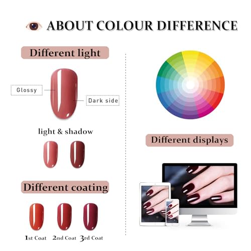 Nude Nail Polish Green Nail Polish, Quick Dry Nail Polish Milk Tea Colour Nail Varnish - Long Lasting No UV Needed Gel Nail Polish Nude for DIY Nail Art Manicure at Home Gel Polish - Image 8