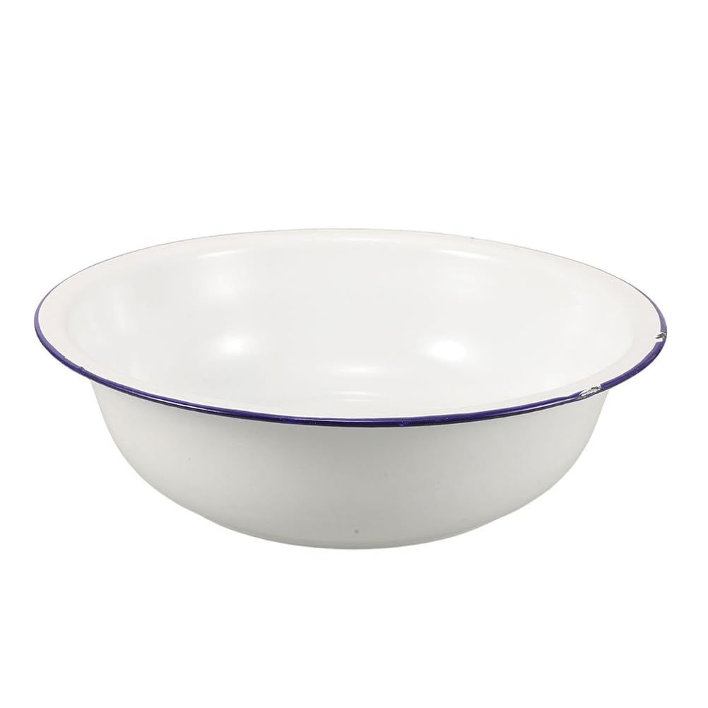 Bassine de bain en émail traditionnel Cabilock récipient vintage