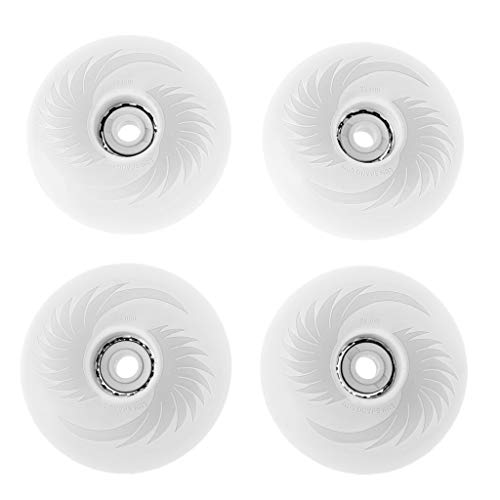 YIJU Rodas de Reposição de 4 Unidades para Patins Ao Ar Livre em Linha, Roda de PU Reluzente E Ilumi