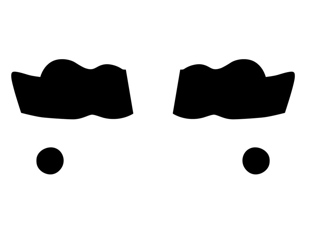 Rvinyl Headlight Tint Covers Compatible with Jeep Grand Cherokee 2008-2010 - Smoke