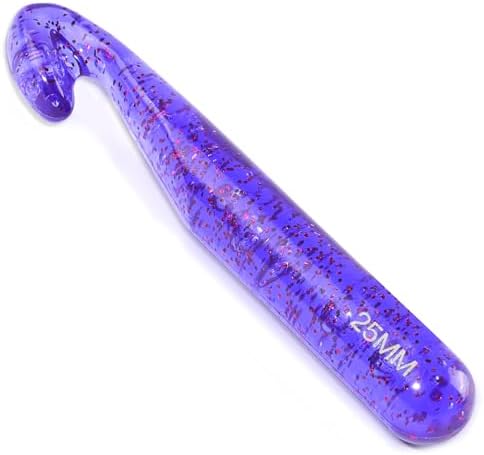 QMNNMA 25mm Large Crochet Hooks for Chunky Yarn, Purple Jumbo Crochet Hooks