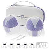 BabyBuddha Wearable Breastfeeding Pump, Double Hands Free Breast Pump with 30 Comfort Settings, 6oz+ Leak-Proof Cups, Strong Suction, 4 Modes, Rechargeable, Easy to Clean and Compact for Travel