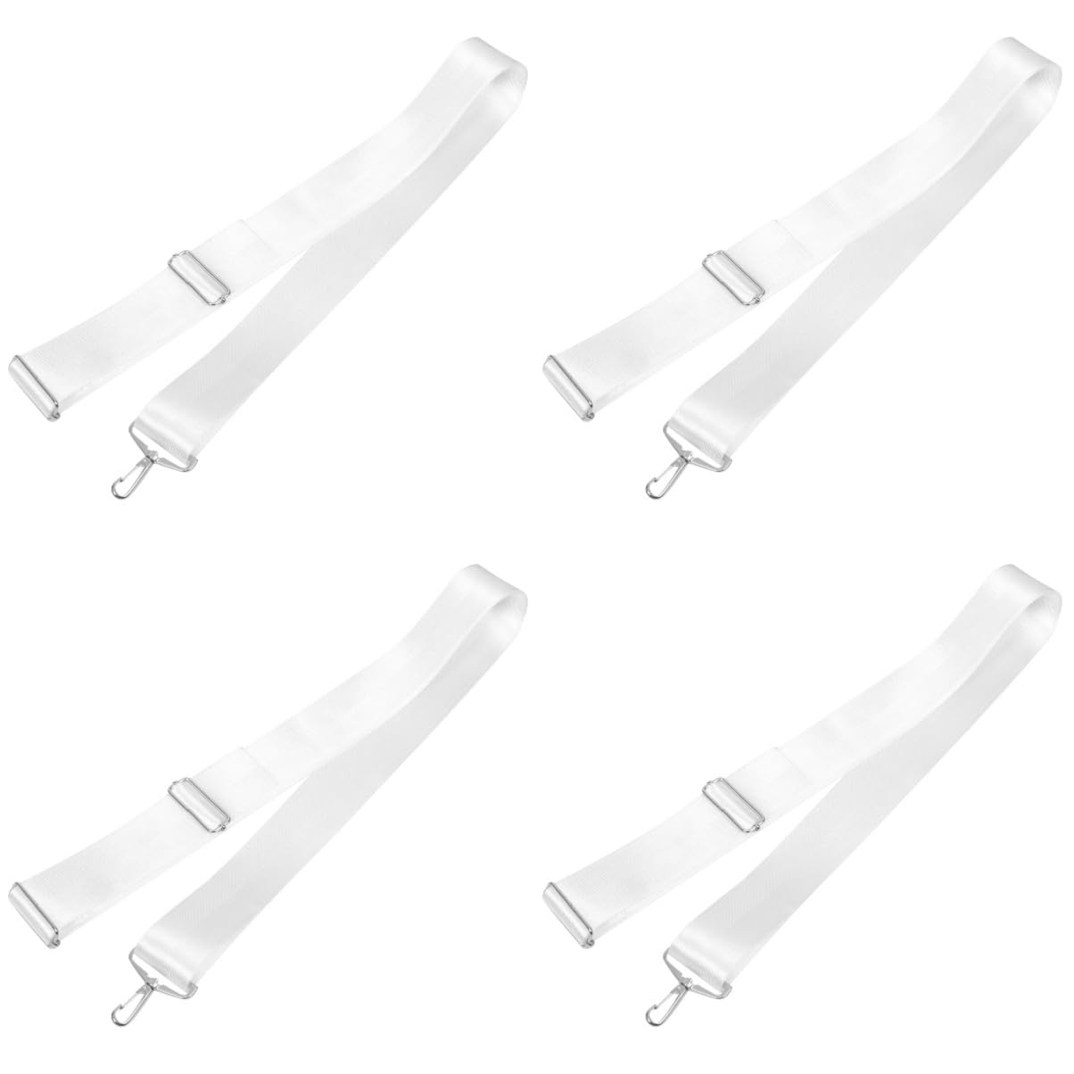 Toddmomy 4 Stück Tenniszubehör Tennisnetzseil Tennis-Mittelnetzgurt Tennisnetzzubehör Sport-Tennisnetz zentriert Seil praktischer Tennisnetzgurt Netzmittelgurt Nylon Weiß