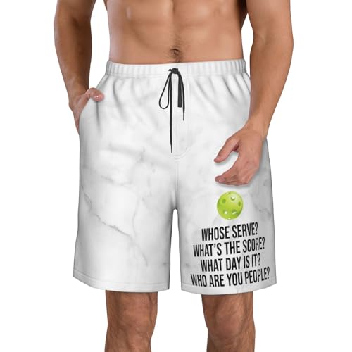 HILLBACK Funny Pickleball Gifts Men's Mesh Basketball Shorts Hiking Shorts Summer Shorts Athletic Gym Workout Shorts -2