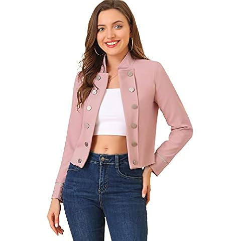 Allegra K Vintage Steampunk Jacket in Pink Cover