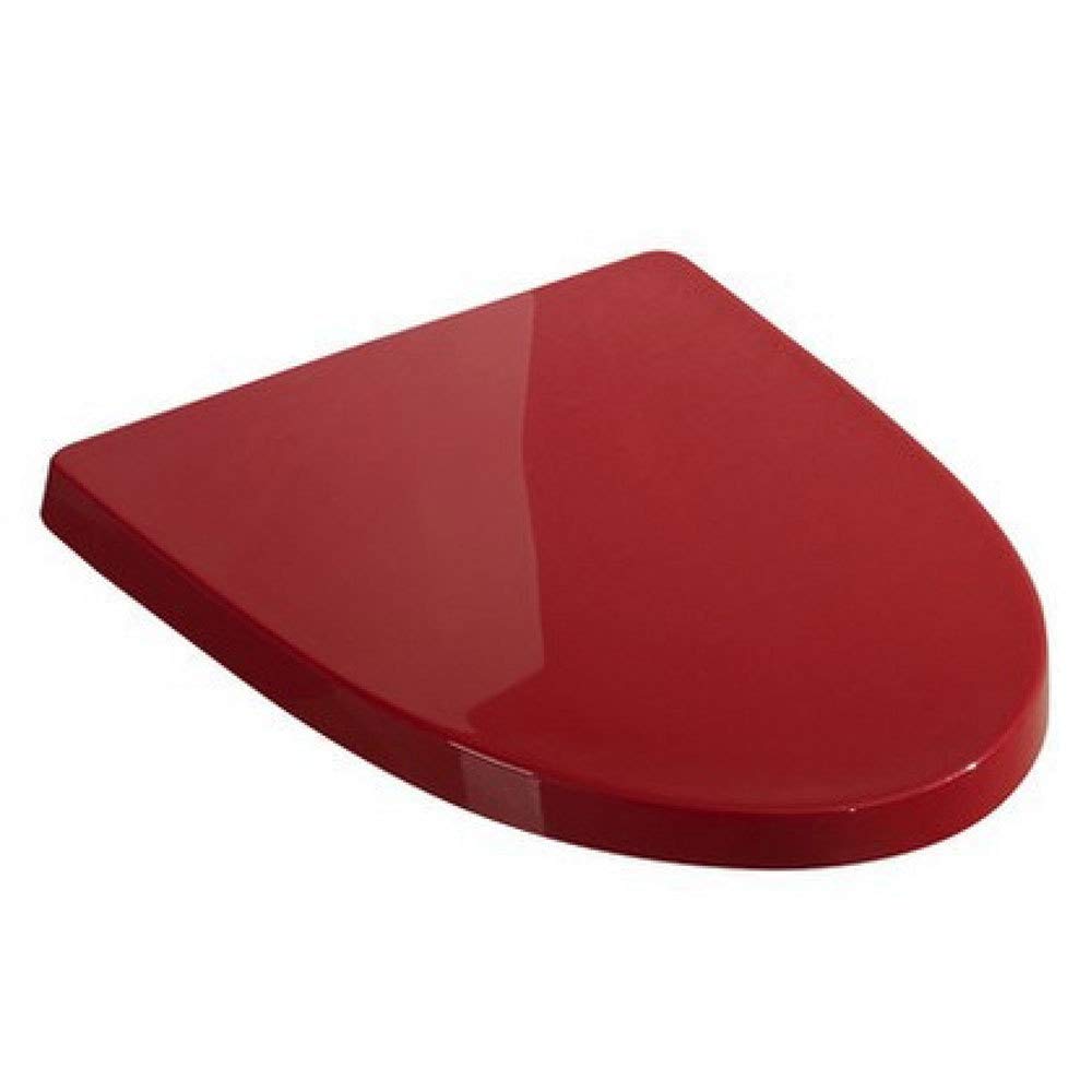 Nviusdsj Red Toilet Seats, Toilet Seat Universal With Adjustable Length Mute Easy To Install Lid For U Shape(Red)