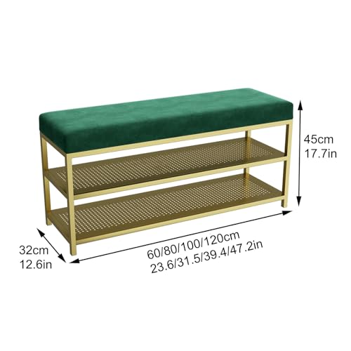 Étagère à chaussures à 2 niveaux compacte et banc de rangement d'entrée design - 3