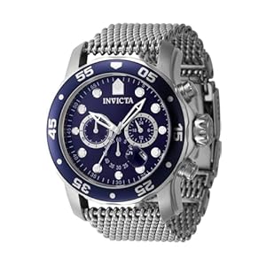 Invicta Pro Diver Men 48mm Stainless Steel Steel Blue dial VD53 Quartz