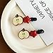 Apple Hair Clips Cute Star Hair Barrettes for Women Kawaii Cartoon Hair Accessories 2PCS (Apple01)