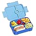 LEIKEEGO Brotdose Kinder mit Fächern Auslaufsicher Lunchbox Kinder Brotdose Kinder für Mädchen & Jungen, Jausenbox Kinder für Kindergarten & Schule (Blau)