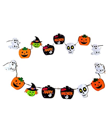 Partysanthe-1-Pcs-Halloween-Fabric-Pumpkin-Skull-Ghost-Hanging-Party-for-Halloween-10ft-Size