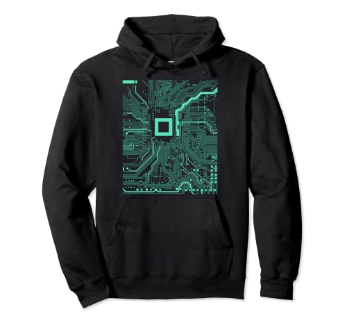 Computer Circuit Board Electronics Technician Pullover Hoodie