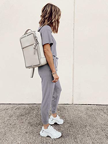 PRETTYGARDEN Women's Two Piece Sets 2025 Summer Spring Jogger Pants Travel Vacation Lounge Outfits Airplane Matching Clothes