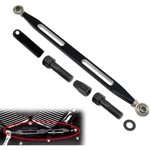 stymart Shift Linkage Gear Shifter Compatible with Harley Softail Dyna Street Glide Touring Road King 1980-2024(Black) Cover