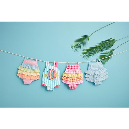 Mud Pie Girls' Standard Seersucker Ruffle One Piece3