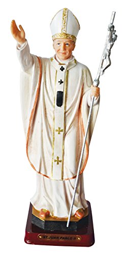 Estatua Santo Juan Pablo de 12 pulgadas