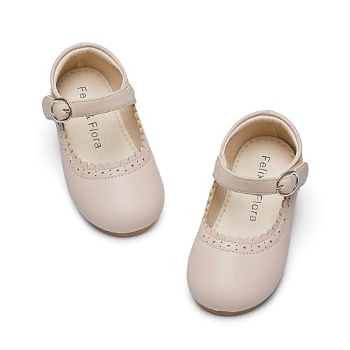 Felix & Flora Toddler Girl Dress Shoes - Flower Girl Ballet Flats School Wedding Party