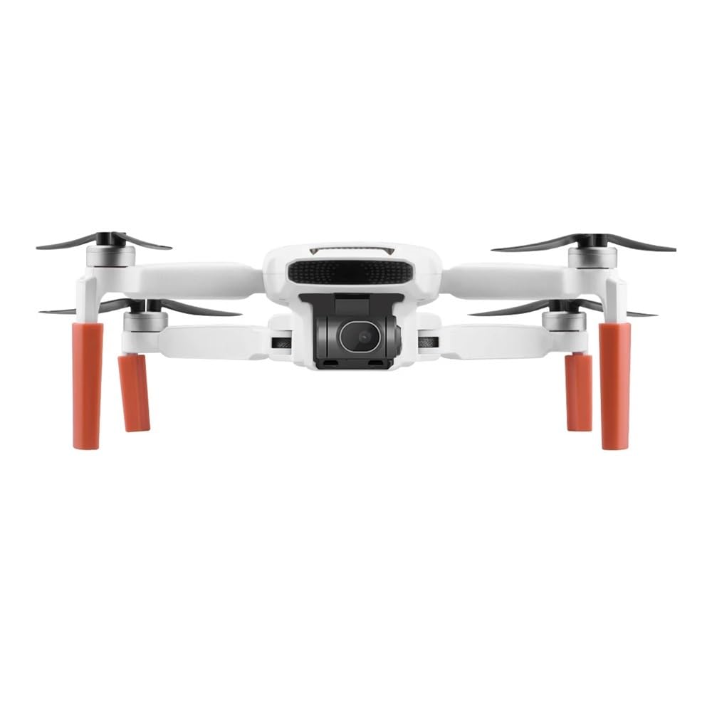 Tren de Aterrizaje for Dron FI-MI X8 Mini V2, Aumento de 2CM, Extensor de Altura, Protector de pie de Pierna Larga, Soporte, Accesorio Protector de cardán(Orange Set B)