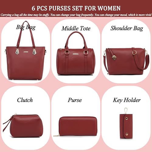 Image of 2E-youth Designer Purses and Handbags for Women Satchel Shoulder Bag Tote Top Handle Bag