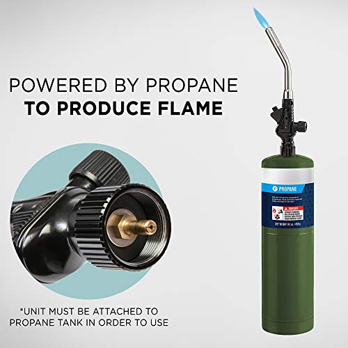 Ivation-Heavy-Duty-Trigger-Start-Propane-Torch-Propane-Powered-Blow-Torch-Head-with-Easy-Push-Ignition-Adjustable-Flame-Short-Neck-Burner-Tube-High-Temps-Up-to-2372F-For-CGA600-Handle-Tanks