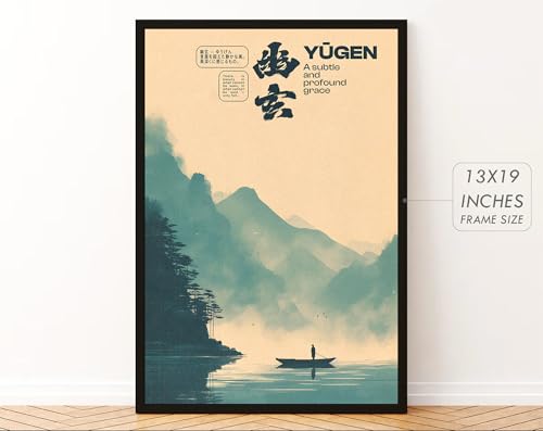 Image of Gamya Framed Japan Samurai Theme Motivational Quote Posters For Office, Living Room, Bedroom Wall Decor - Aesthetic Room Decor (13x19 Inches) (BF (JQ))