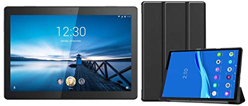Image of Lenovo Tab M10 Full-HD (3GB, 32GB, Wi-Fi + 4G LTE, Non Calling), Slate Black + Cover
